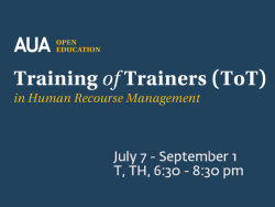 Training of Trainers (ToT) in Human Resource Management